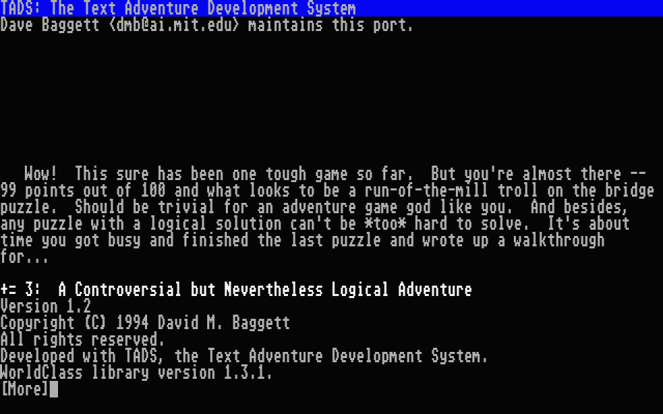 3 - A Controversial but Nevertheless Logical Adventure — screenshot 1